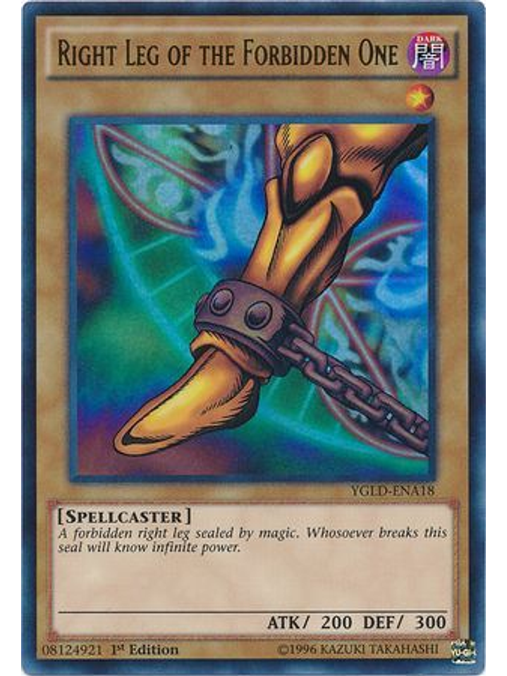 Right Leg of the Forbidden One - YGLD-ENA18 - Ultra Rare 1st Edition 1