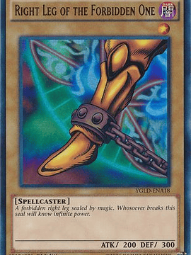 Right Leg of the Forbidden One - YGLD-ENA18 - Ultra Rare 1st Edition
