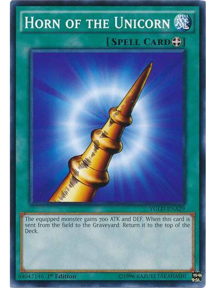 Horn of the Unicorn - YGLD-ENA29 - Common 1st Edition 1