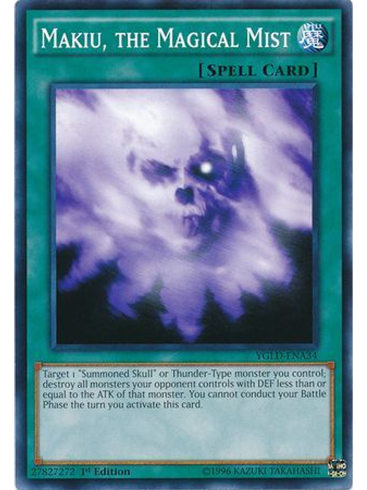 Makiu, the Magical Mist - YGLD-ENA34 - Common 1st Edition 1