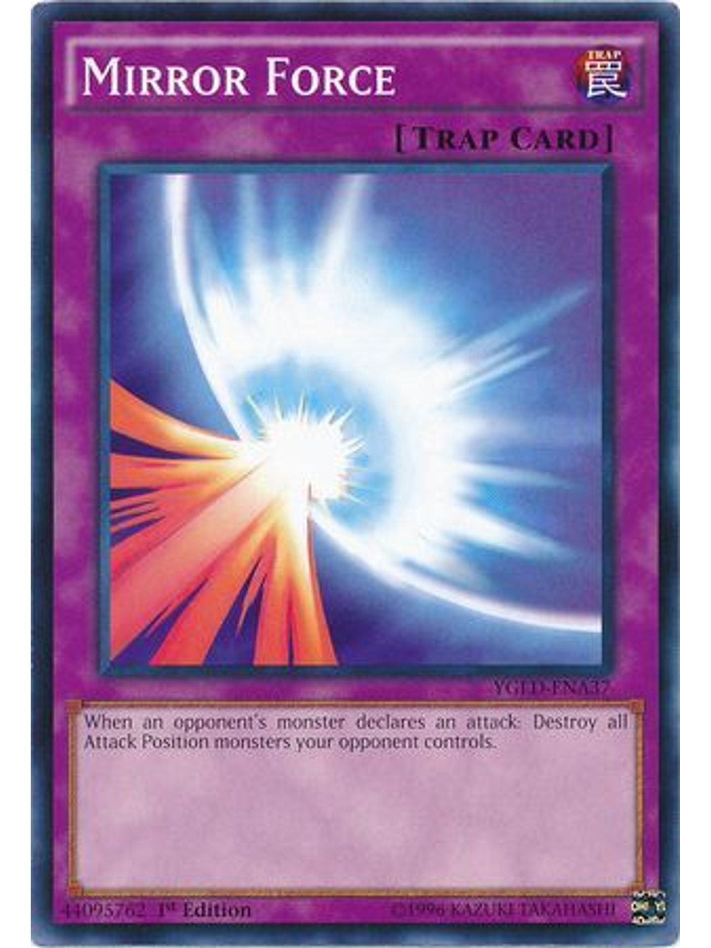 Mirror Force - YGLD-ENA37 - Common 1st Edition 1