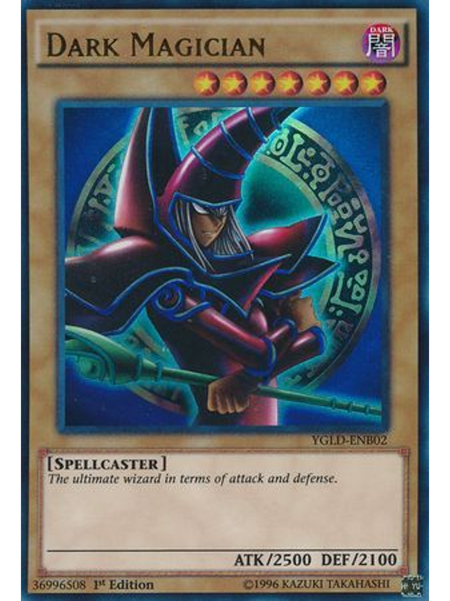 Dark Magician - YGLD-ENB02 - Ultra Rare 1st Edition 1