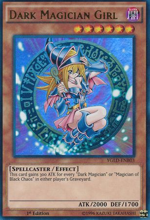 Dark Magician Girl - YGLD-ENB03 - Ultra Rare 1st Edition