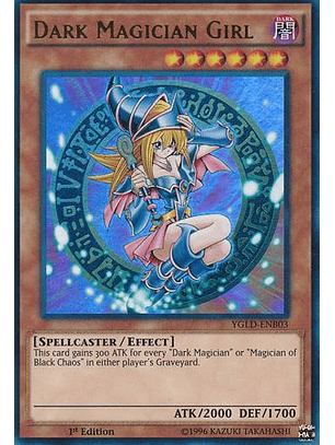 Dark Magician Girl - YGLD-ENB03 - Ultra Rare 1st Edition