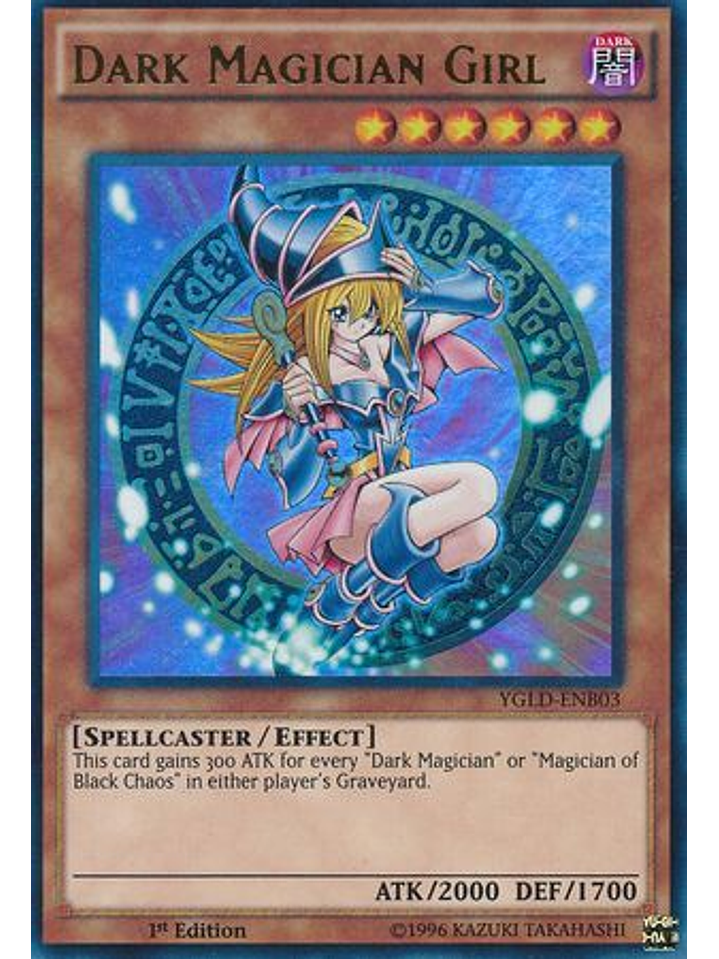 Dark Magician Girl - YGLD-ENB03 - Ultra Rare 1st Edition 1