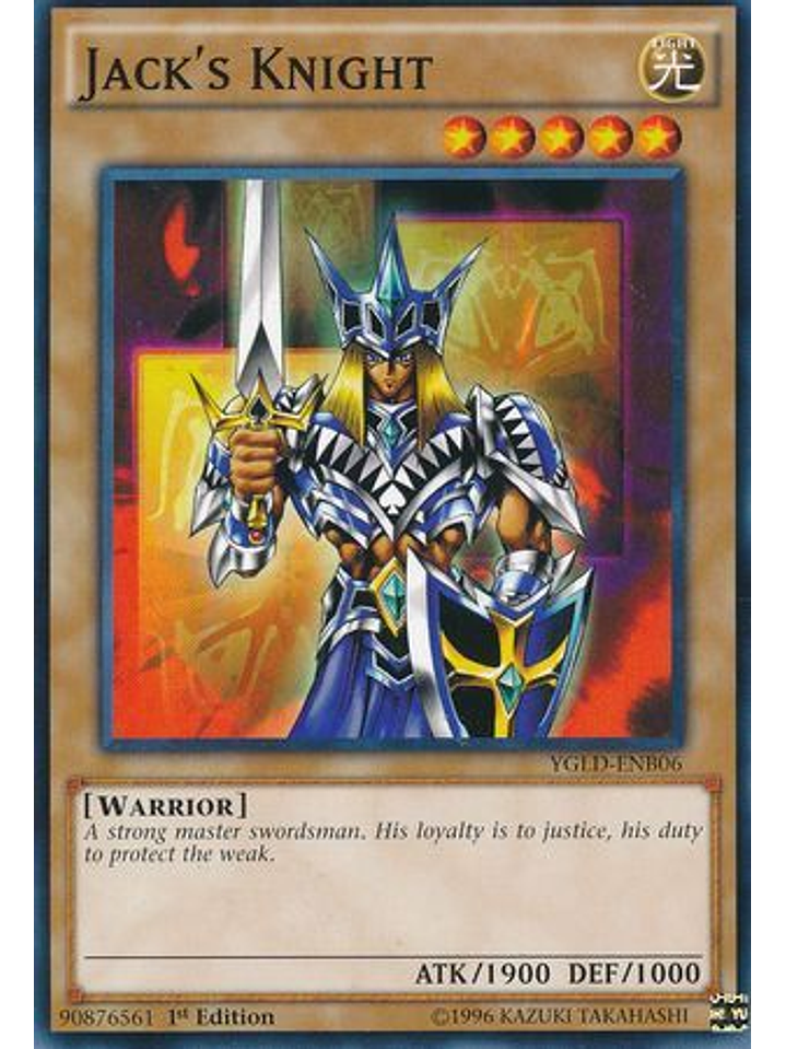 Jack's Knight - YGLD-ENB06 - Common 1st Edition 1