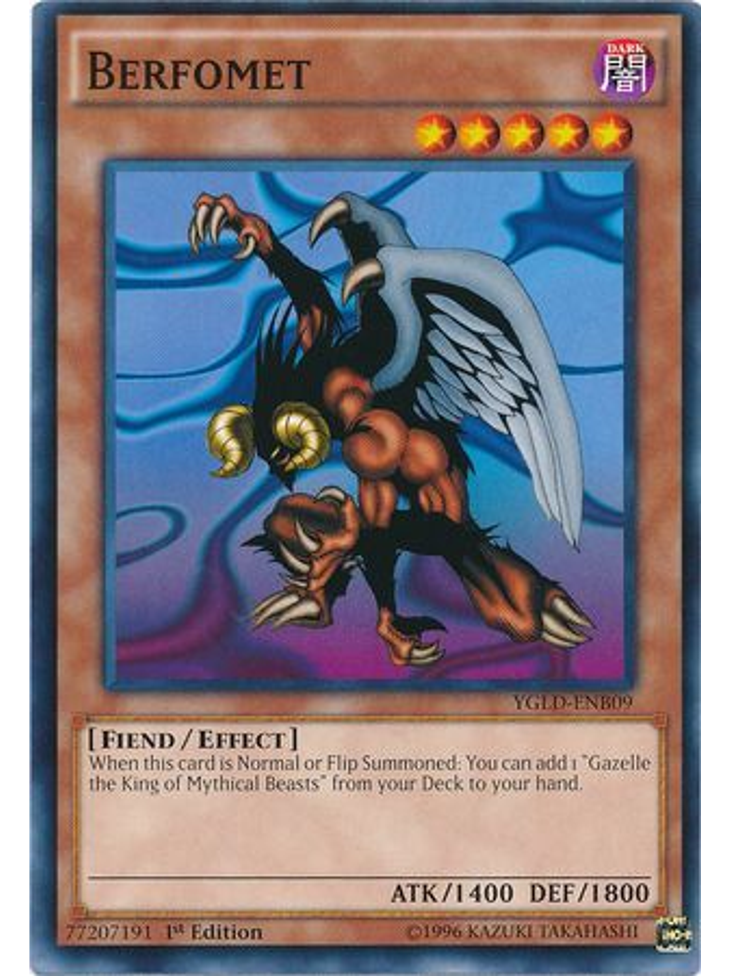 Berfomet - YGLD-ENB09 - Common 1st Edition 1