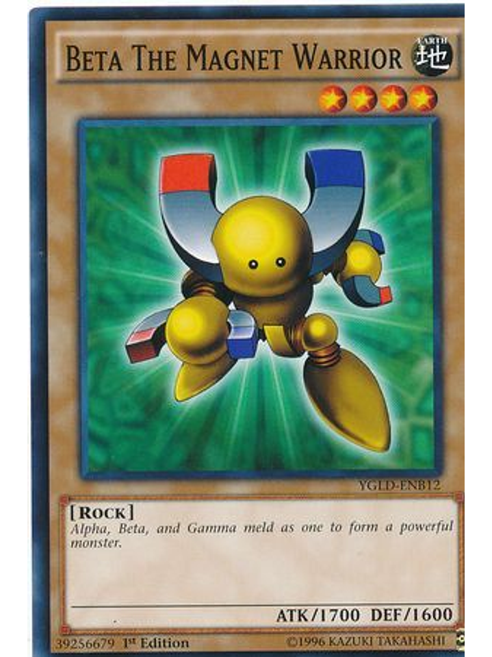 Beta The Magnet Warrior - YGLD-ENB12 - Common 1st Edition 1