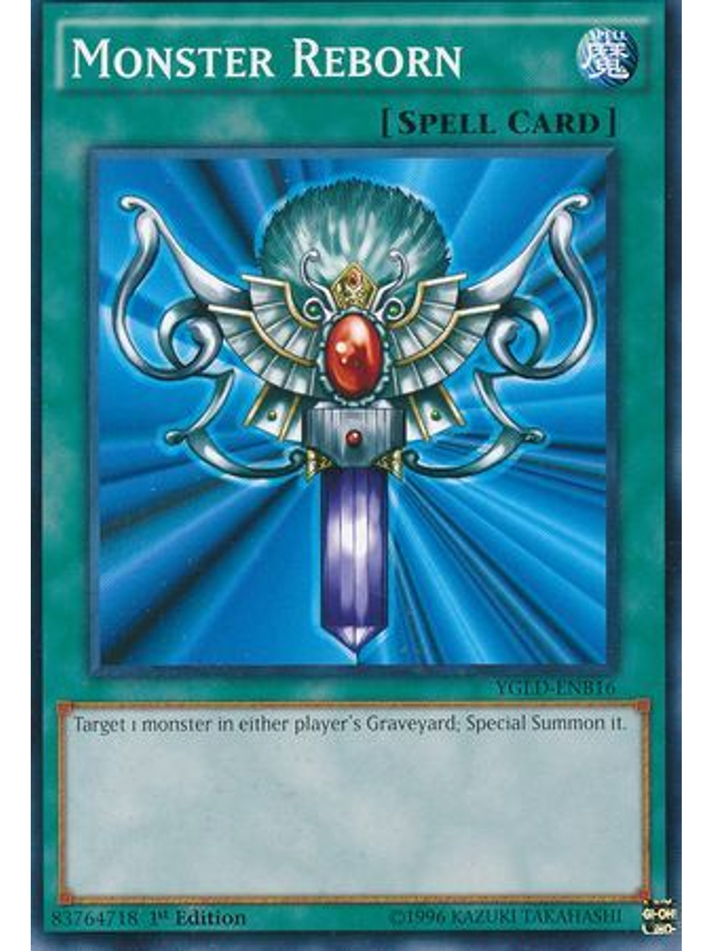 Monster Reborn - YGLD-ENB16 - Common 1st Edition 1