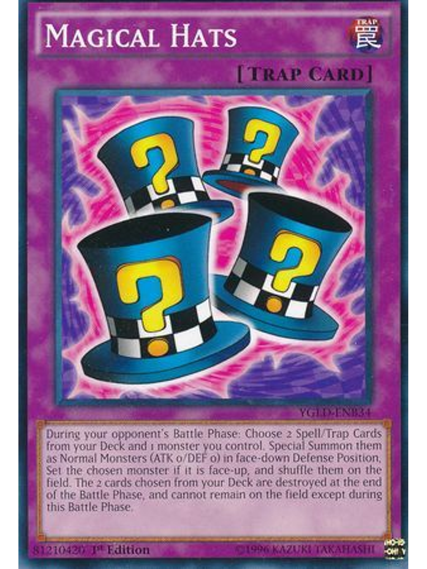 Magical Hats - YGLD-ENB34 - Common 1st Edition 1