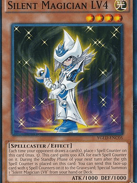 Silent Magician LV4 - YGLD-ENC05 - Common 1st Edition