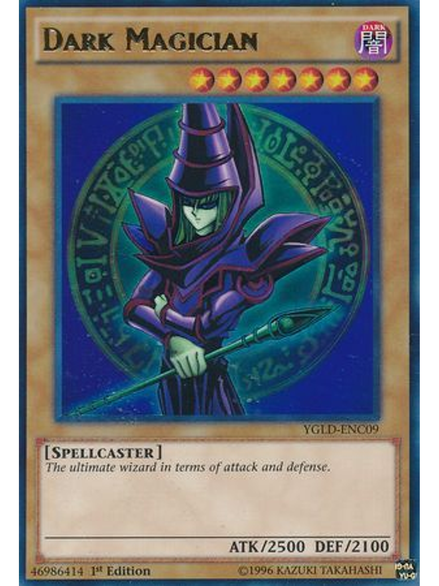 Dark Magician - YGLD-ENC09 - Ultra Rare 1st Edition 1