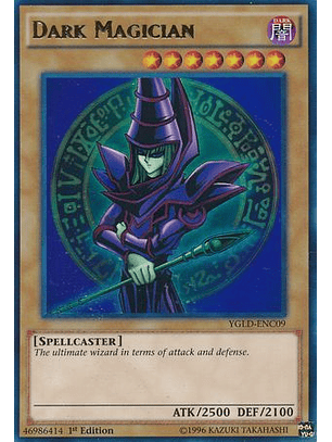 Dark Magician - YGLD-ENC09 - Ultra Rare 1st Edition