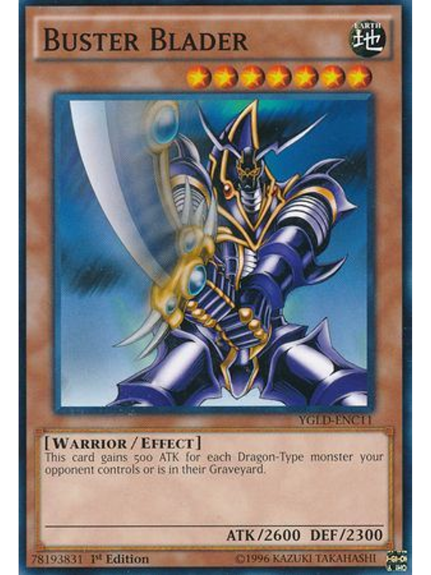 Buster Blader - YGLD-ENC11 - Common 1st Edition 1