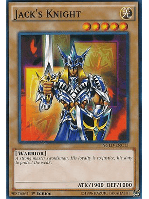 Jack's Knight - YGLD-ENC13 - Common 1st Edition