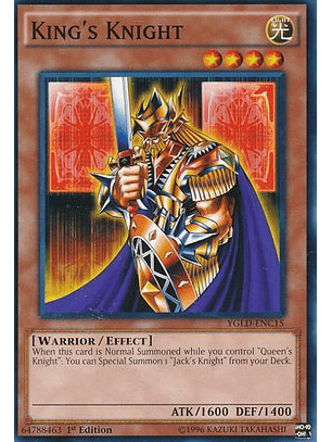 King's Knight - YGLD-ENC15 - Common 1st Edition