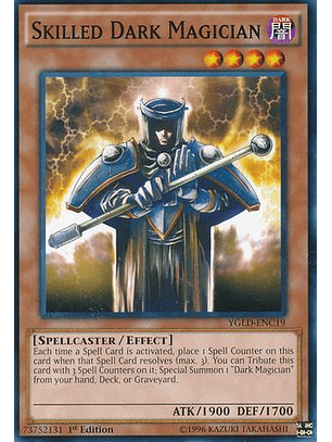 Skilled Dark Magician - YGLD-ENC19 - Common 1st Edition