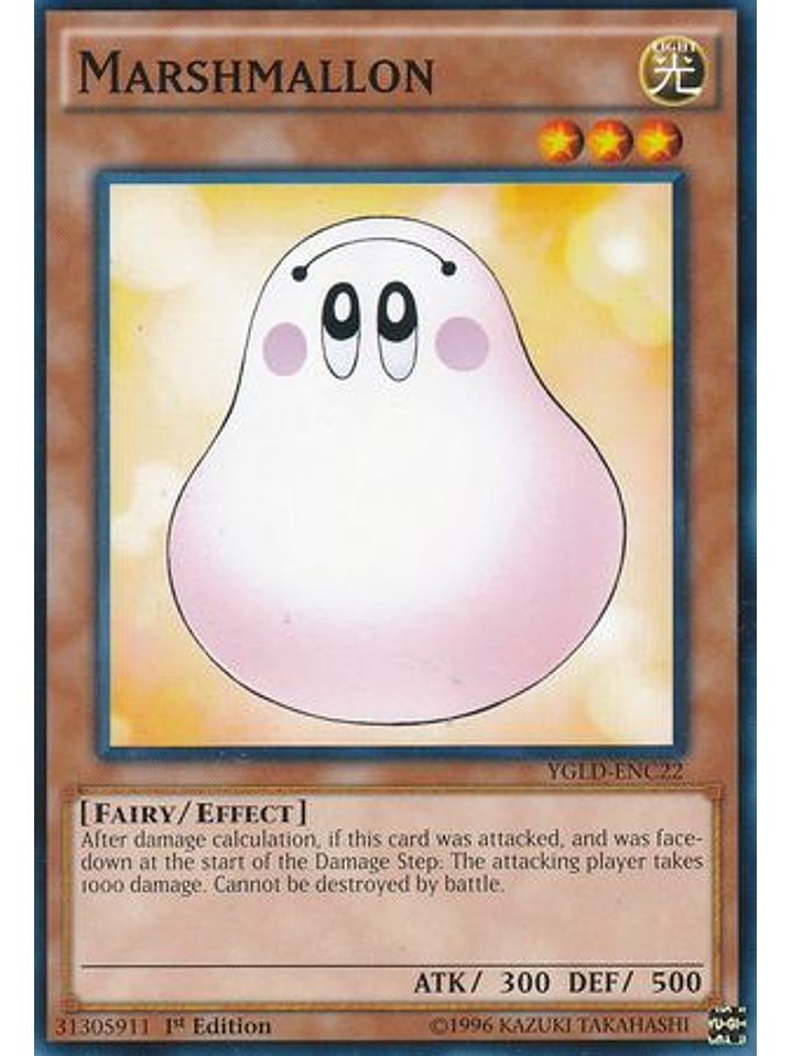 Marshmallon - YGLD-ENC22 - Common 1st Edition 1