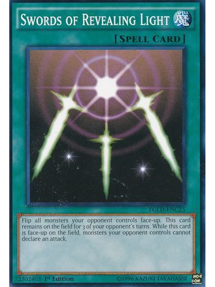 Swords of Revealing Light - YGLD-ENC25 - Common 1st Edition 1