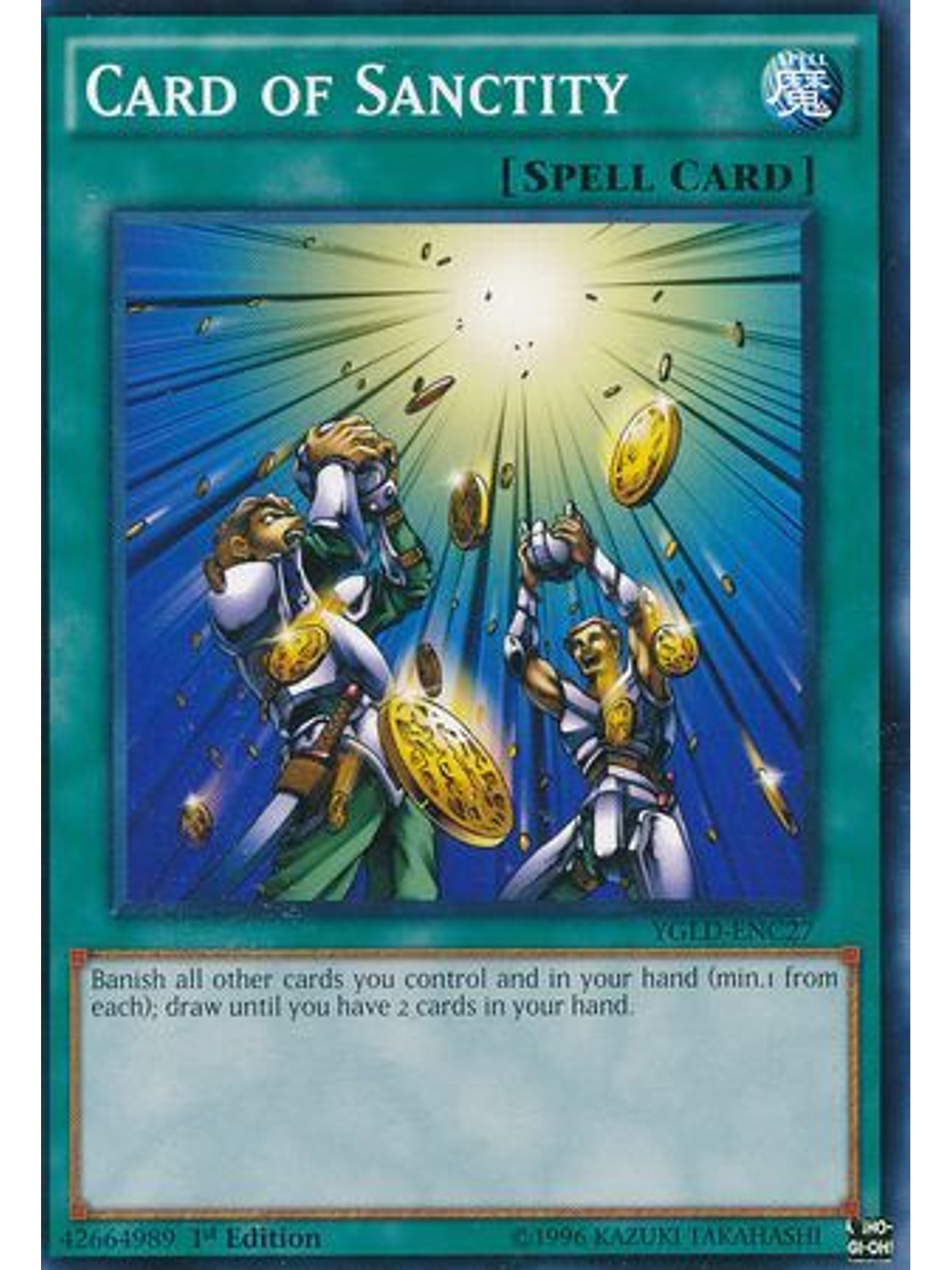 Card of Sanctity - YGLD-ENC27 - Common 1st Edition 1