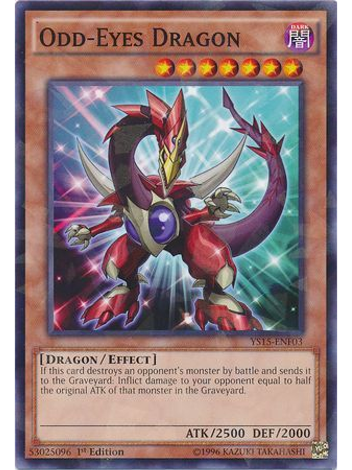 Odd-Eyes Dragon - YS15-ENF03 - Shatterfoil Rare 1st Edition 1