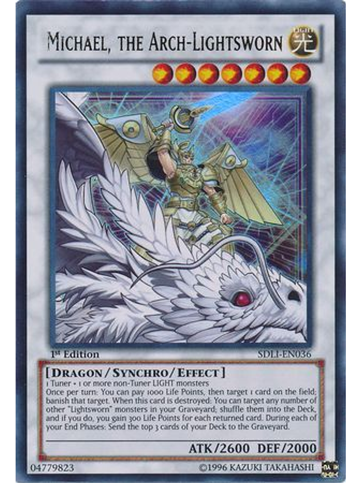 Michael, the Arch-Lightsworn - SDLI-EN036 - Ultra Rare 1st Edition 1