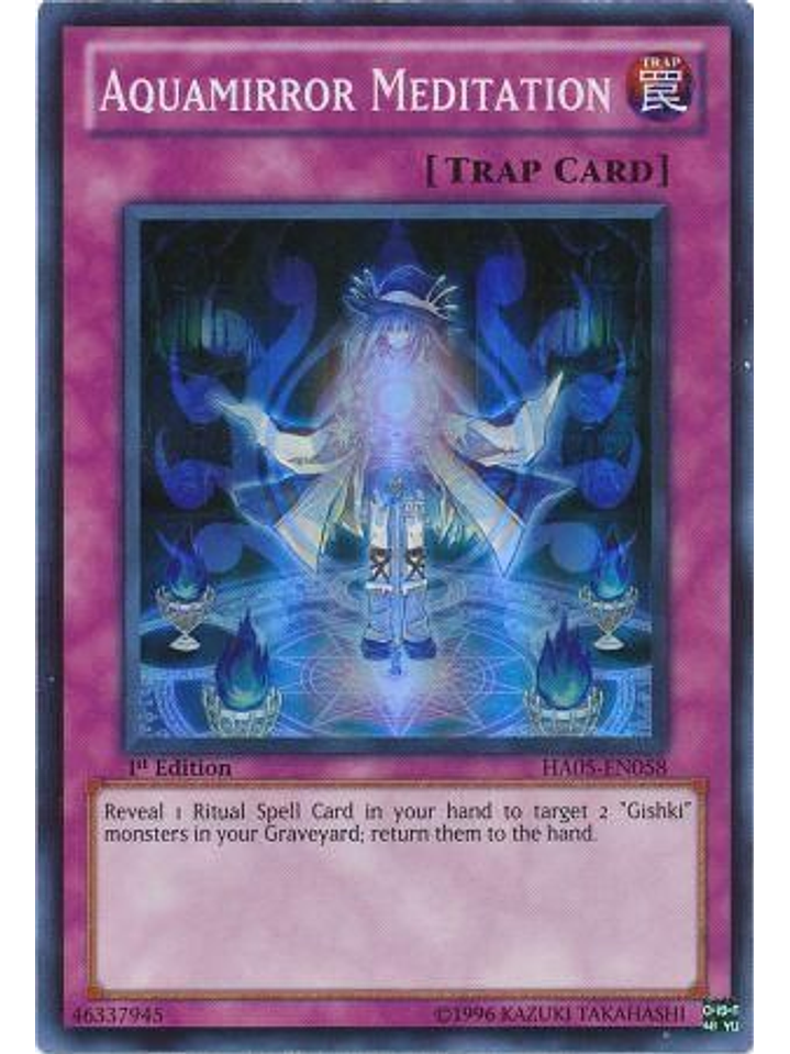 Aquamirror Meditation - HA05-EN058 - Super Rare 1st Edition 1
