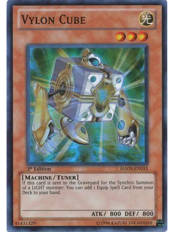 Vylon Cube - HA05-EN015 - Super Rare 1st Edition 1