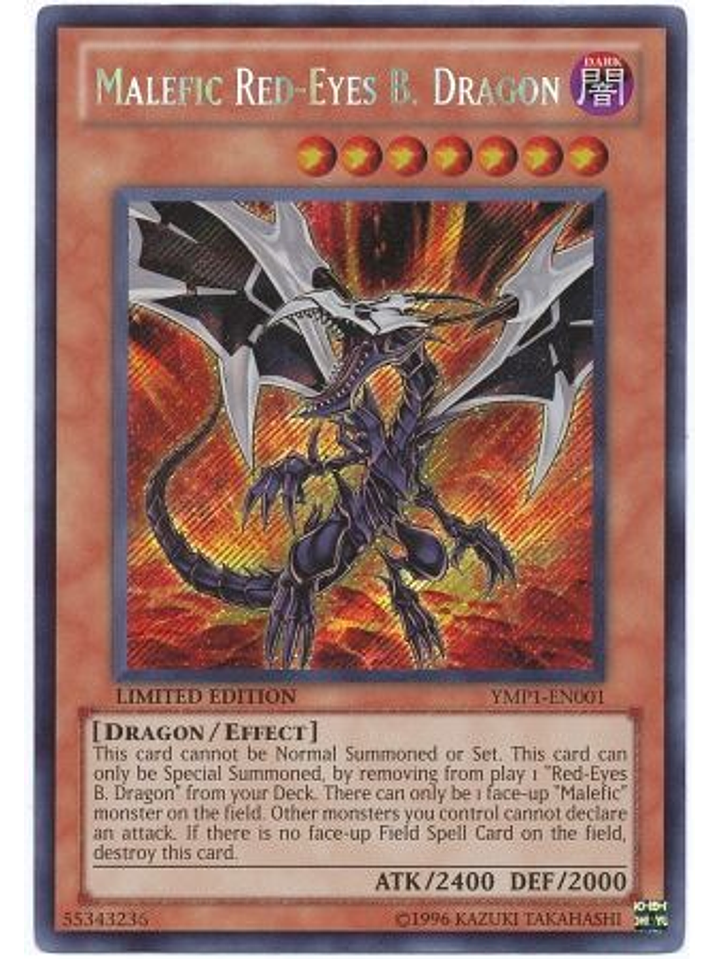 Malefic Red-Eyes B. Dragon - YMP1-EN001- Secret Rare 1