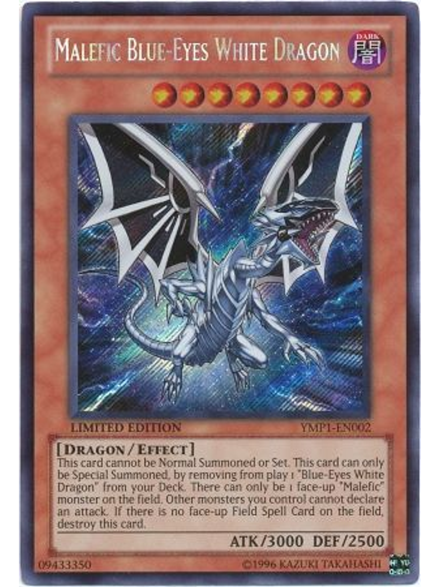 Malefic Blue-Eyes White Dragon - YMP1-EN002 - Secret Rare 1