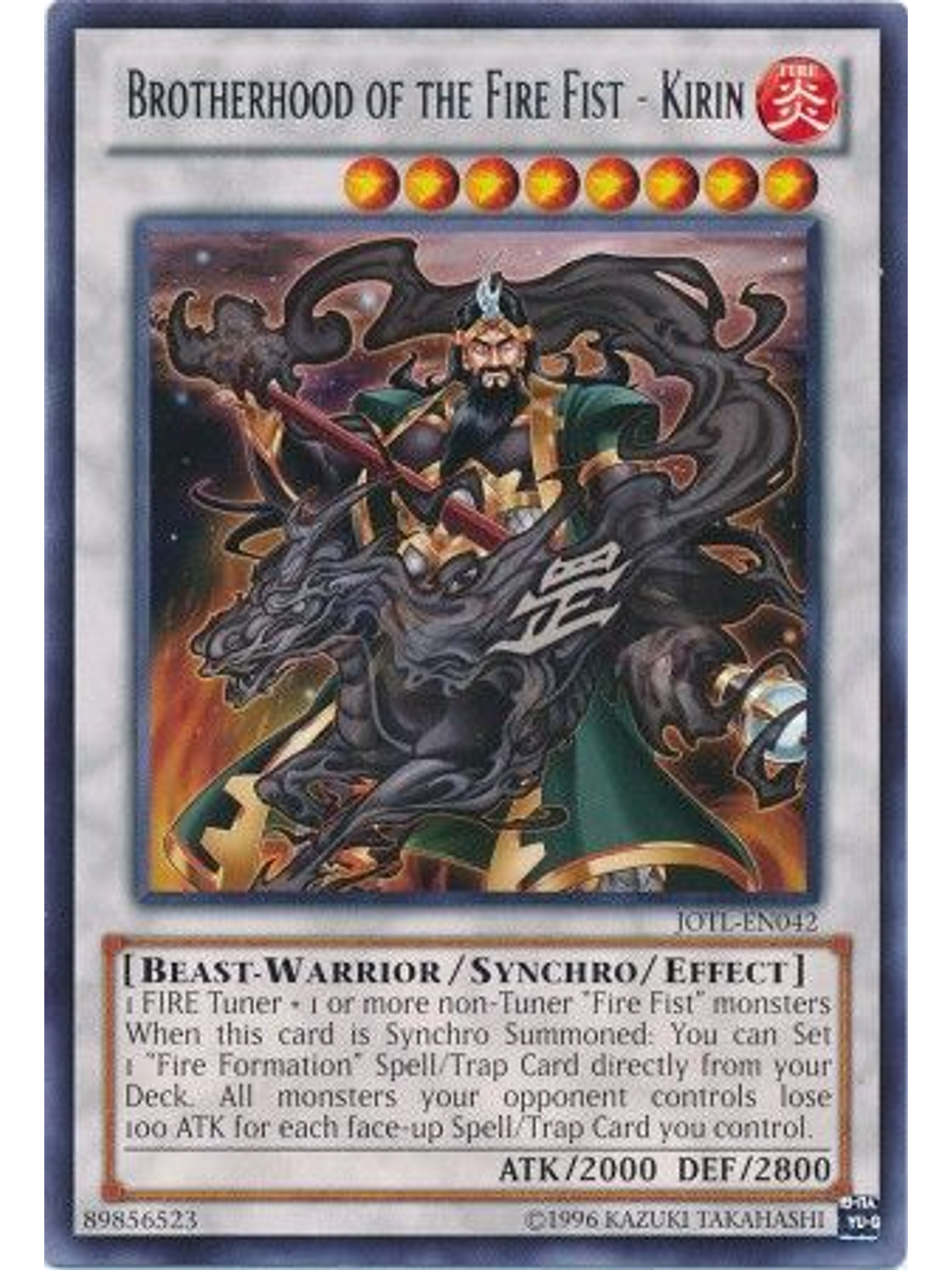 Brotherhood of the Fire Fist - Kirin - JOTL-EN042 - Rare Unlimited 1