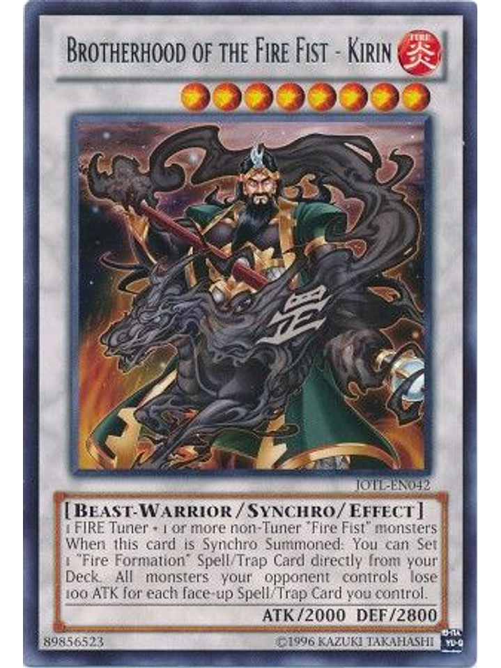 Brotherhood of the Fire Fist - Kirin - JOTL-EN042 - Rare Unlimited 1