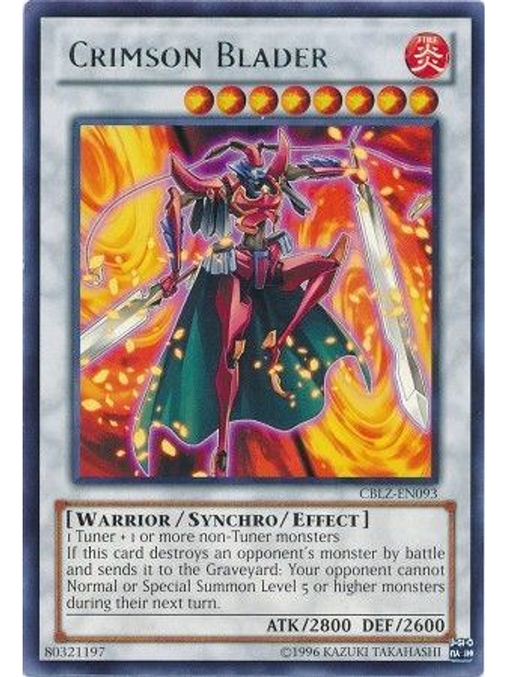Crimson Blader - CBLZ-EN093 - Rare Unlimited 1