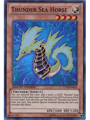 Thunder Sea Horse - CT10-EN016 - Super Rare