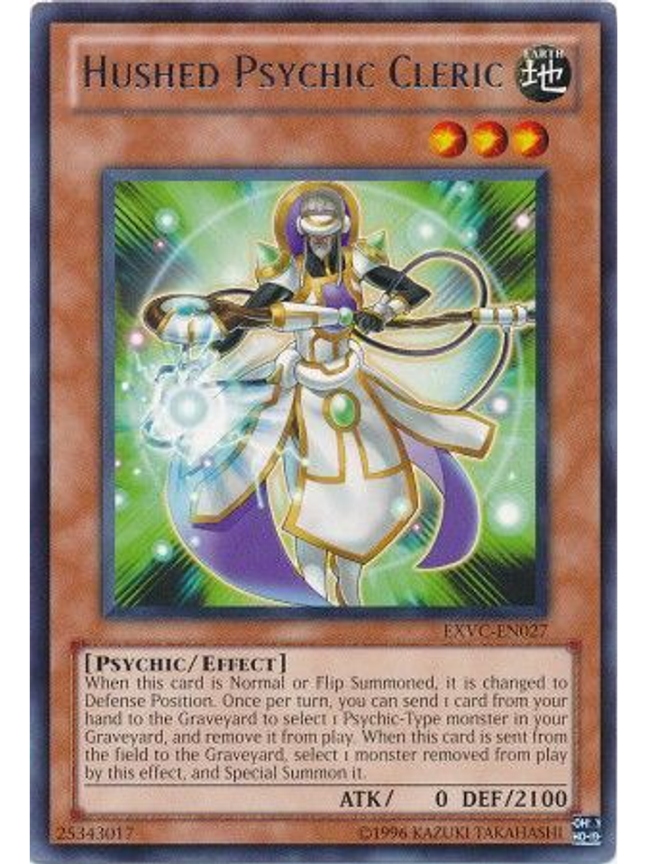 Hushed Psychic Cleric - EXVC-EN027 - Rare Unlimited 1