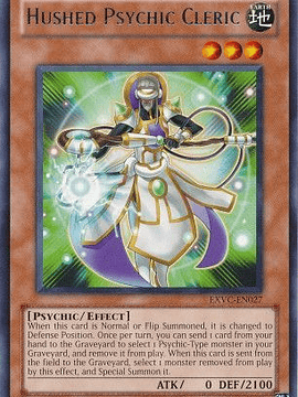Hushed Psychic Cleric - EXVC-EN027 - Rare Unlimited