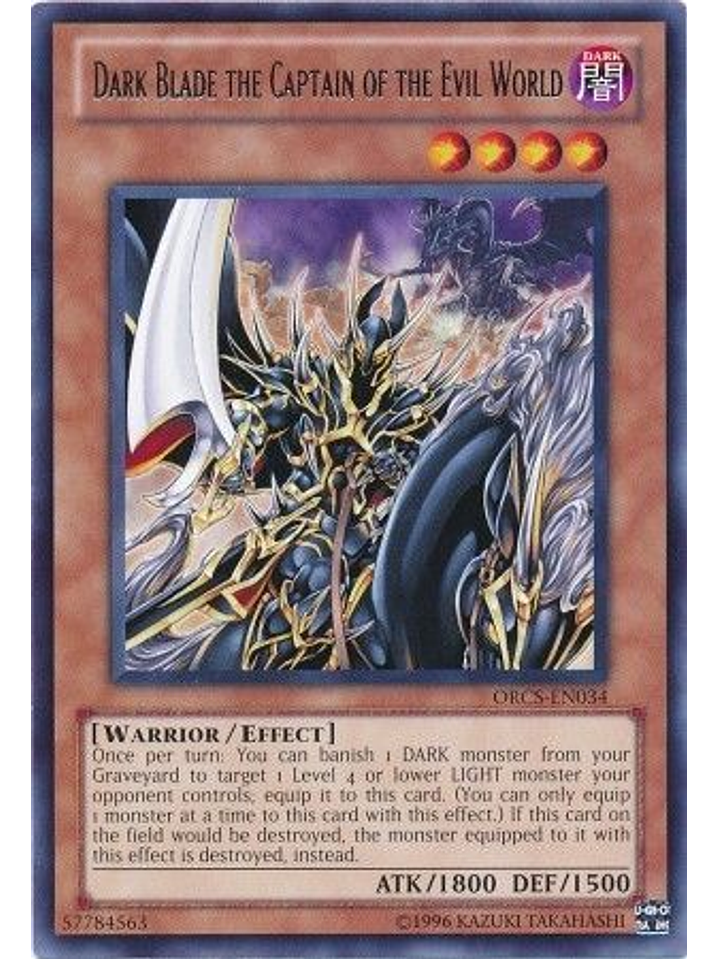 Dark Blade the Captain of the Evil World - ORCS-EN034 - Rare Unlimited 1