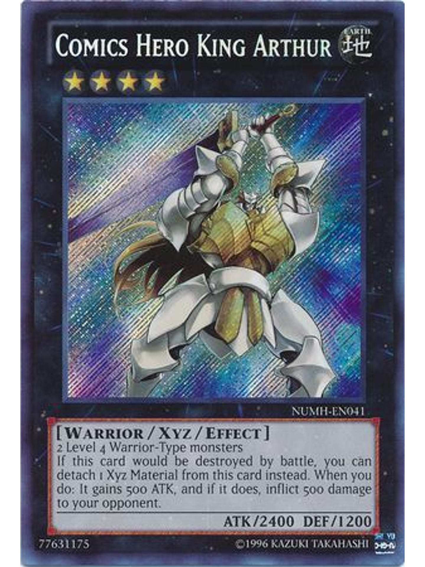 Comics Hero King Arthur - NUMH-EN041 - Secret Rare Unlimited 1