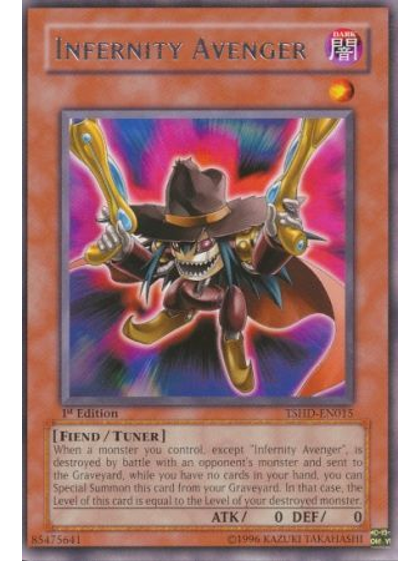 Infernity Avenger - TSHD-EN015 - Rare 1st Edition 1