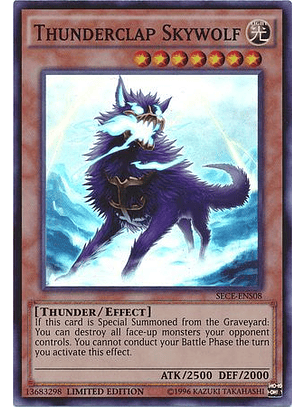 Thunderclap Skywolf - SECE-ENS08 - Super Rare 1st Edition