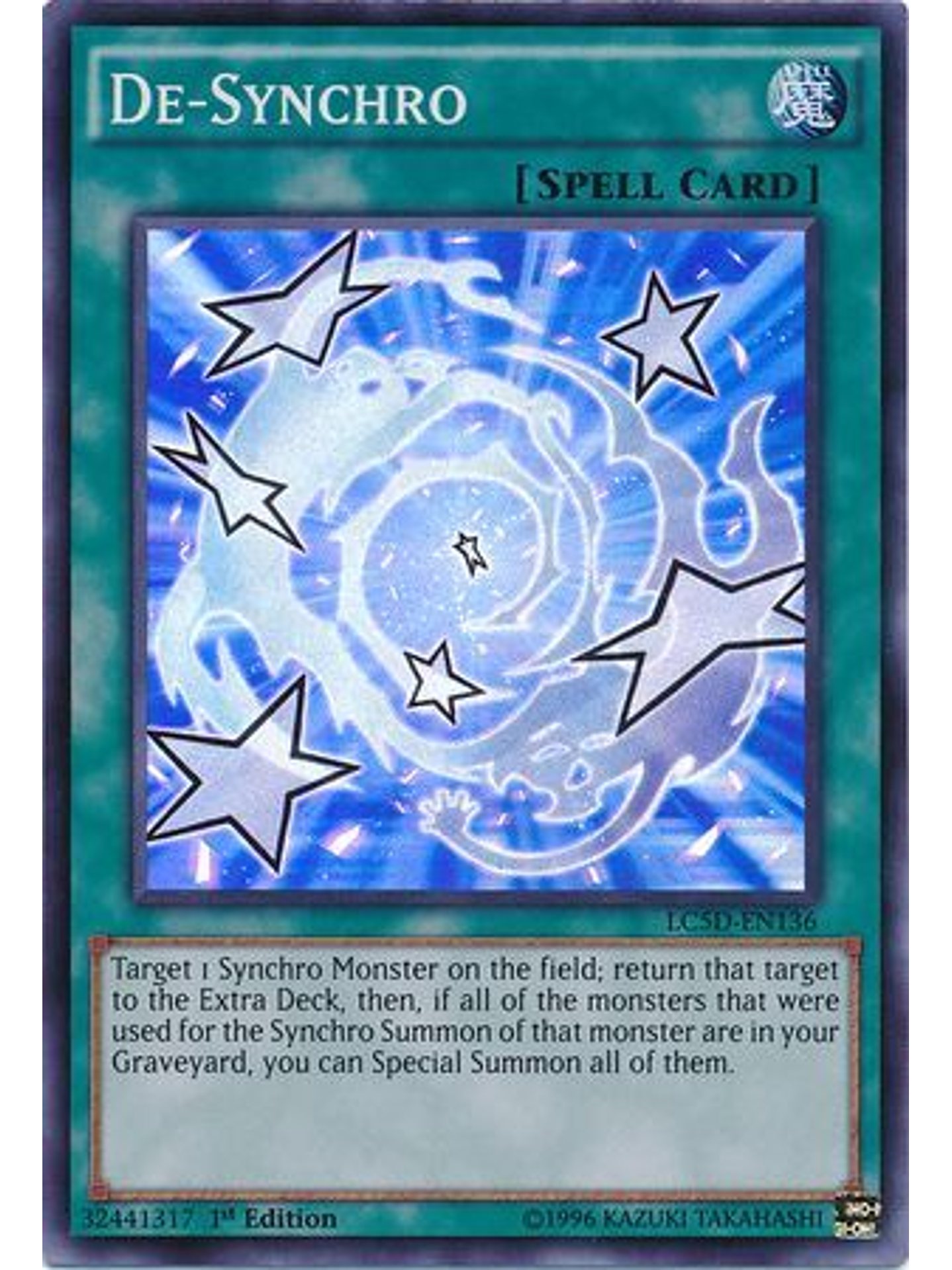 De-Synchro - LC5D-EN136 - Super Rare 1st Edition 1