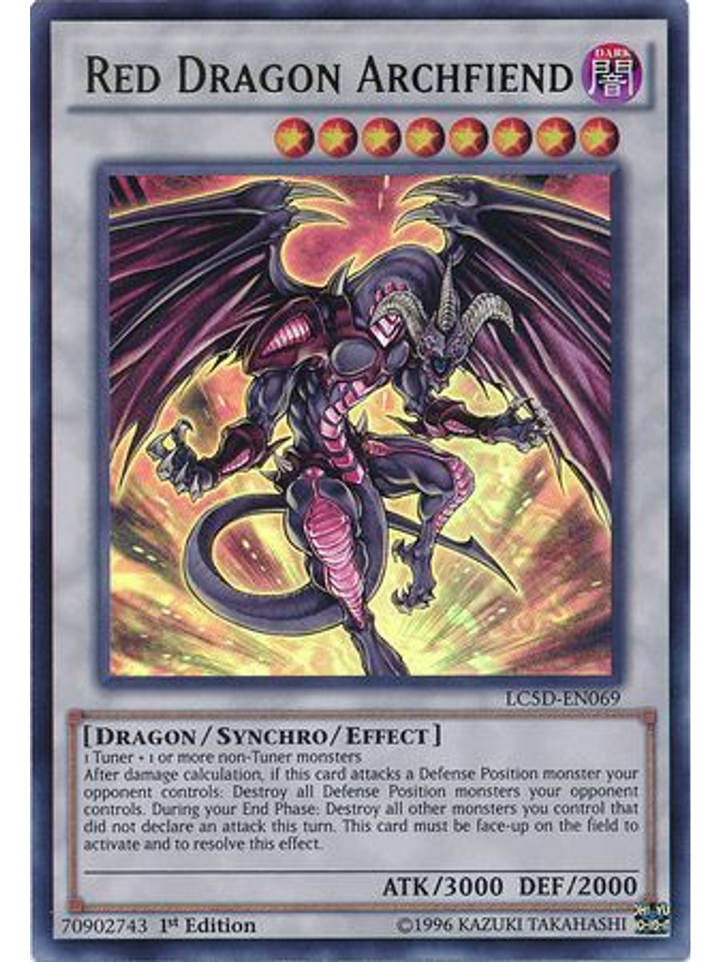 Red Dragon Archfiend - LC5D-EN069 - Ultra Rare 1st Edition 1