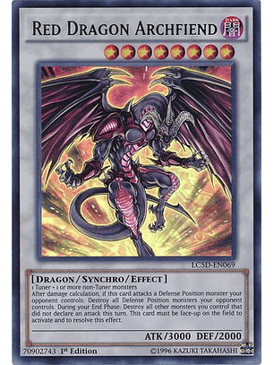 Red Dragon Archfiend - LC5D-EN069 - Ultra Rare 1st Edition