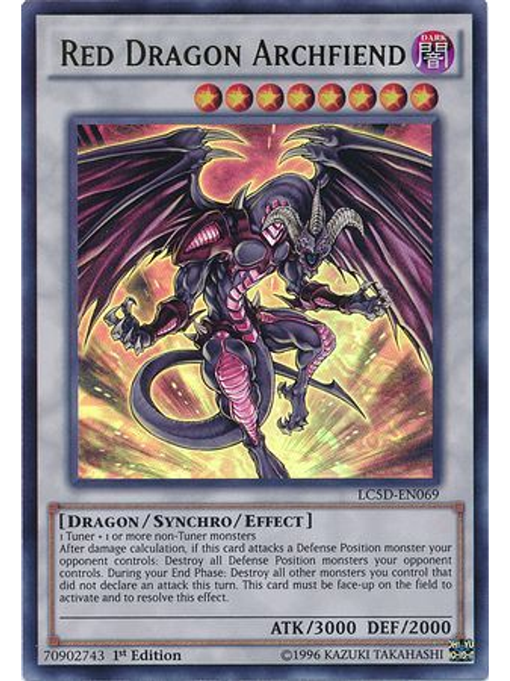 Red Dragon Archfiend - LC5D-EN069 - Ultra Rare 1st Edition 1