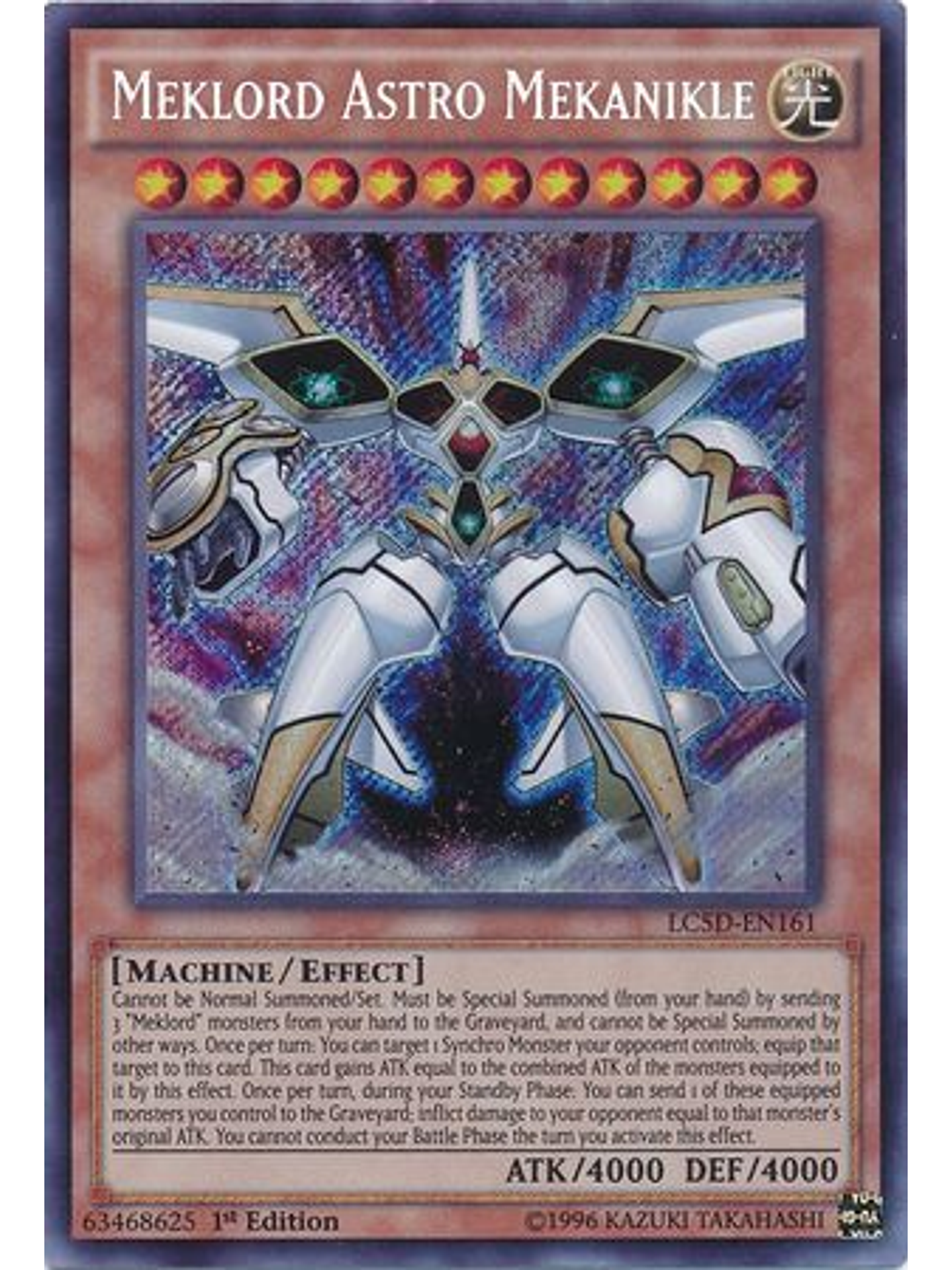 Meklord Astro Mekanikle - LC5D-EN161 - Secret Rare 1st Edition 1