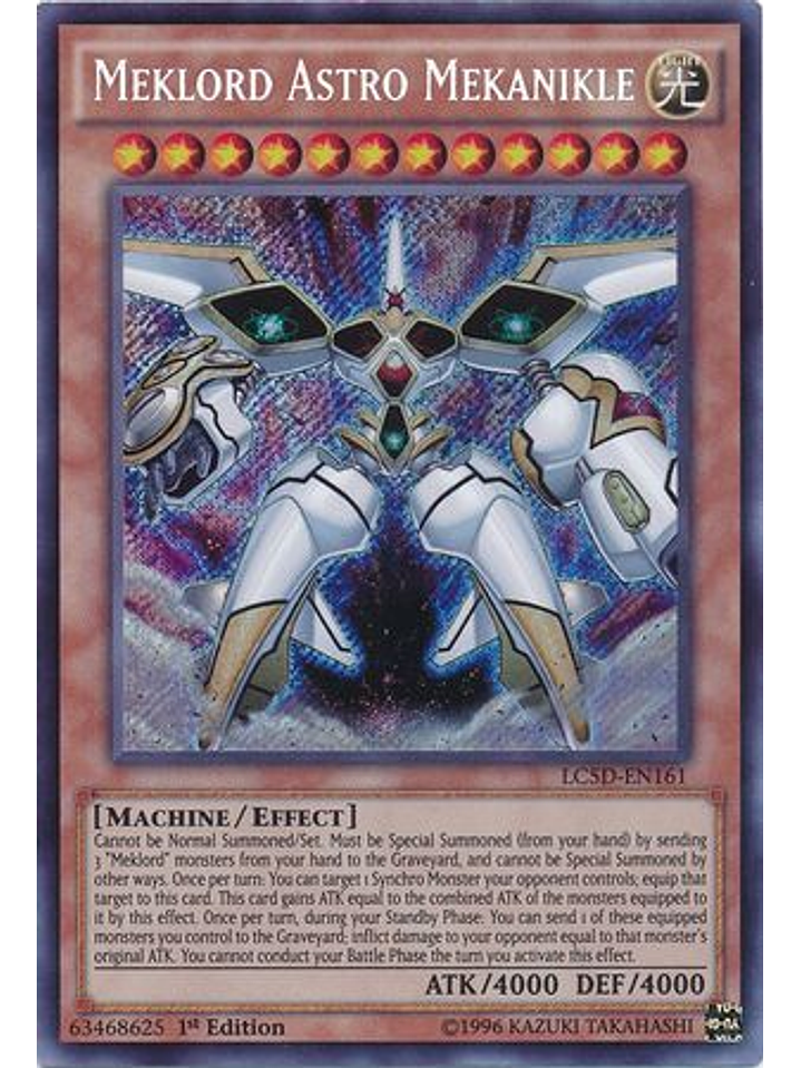 Meklord Astro Mekanikle - LC5D-EN161 - Secret Rare 1st Edition 1