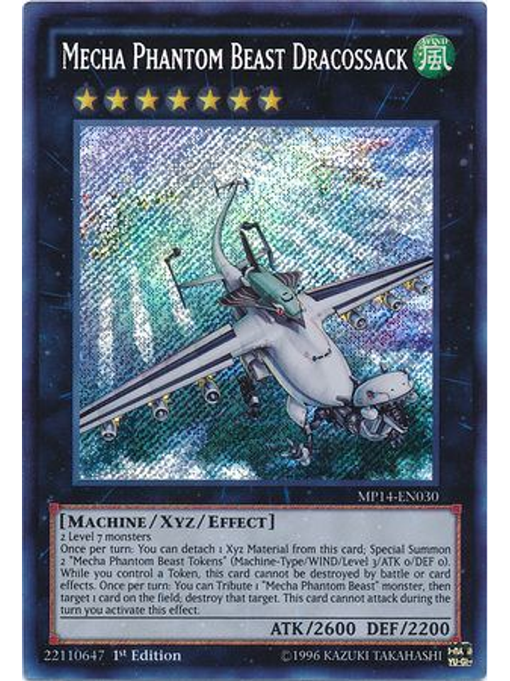 Mecha Phantom Beast Dracossack - MP14-EN030 - Secret Rare 1st Edition 1