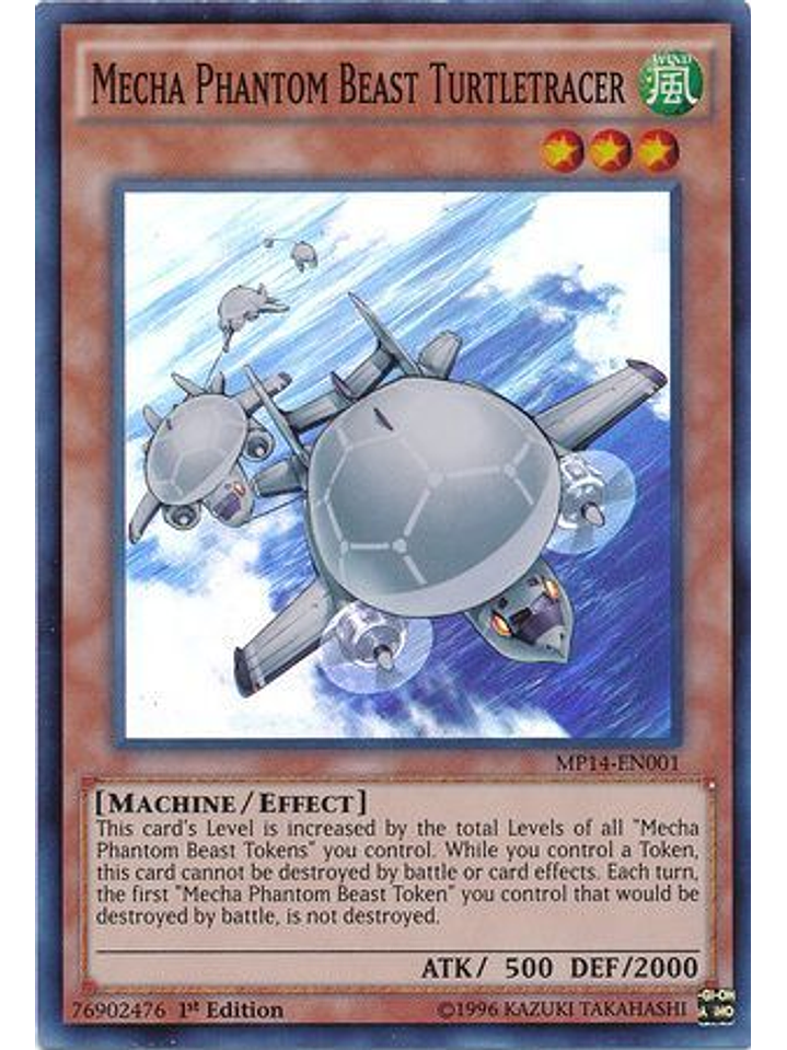 Mecha Phantom Beast Turtletracer - MP14-EN001 - Super Rare 1st Edition 1