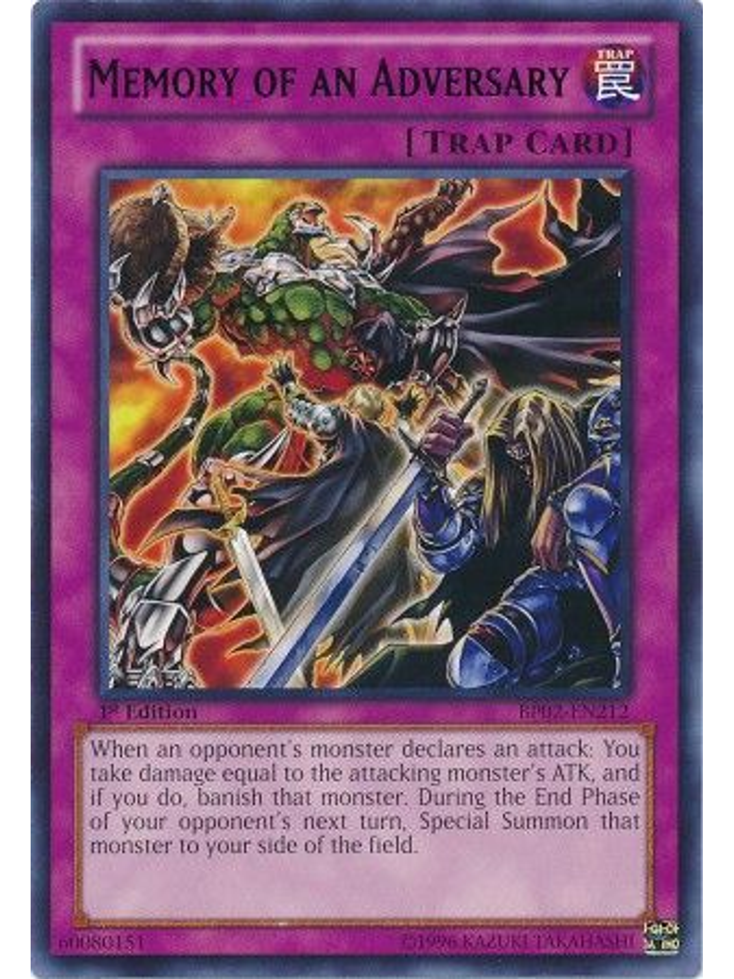 Memory of an Adversary - BP02-EN212 - Rare 1st Edition 1