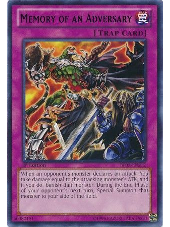 Memory of an Adversary - BP02-EN212 - Rare 1st Edition 1